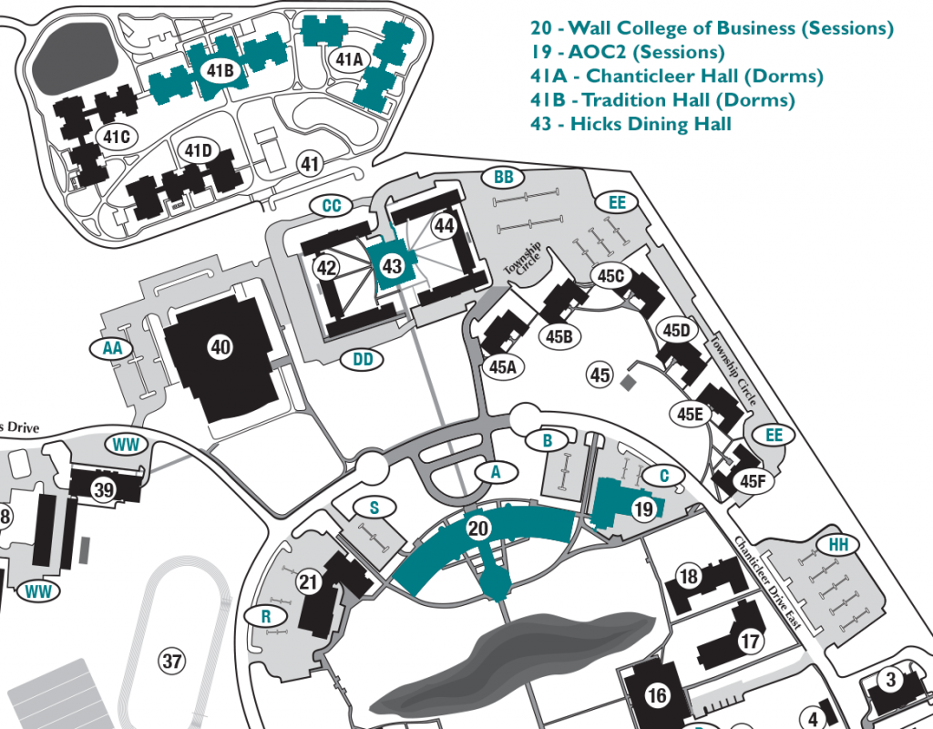 U Of Sc Campus Map State Coastal Towns Map 8939