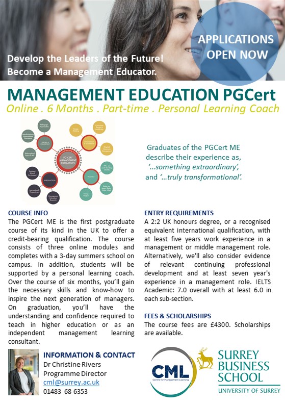 PGCert ME flyer